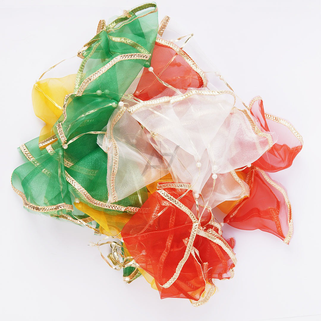 Pack of 12 - Net Hanging Garlands/ Lariyaan