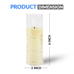 Battery Operate  Acrylic Led Candle