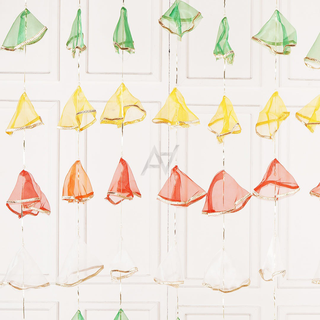 Pack of 12 - Net Hanging Garlands/ Lariyaan