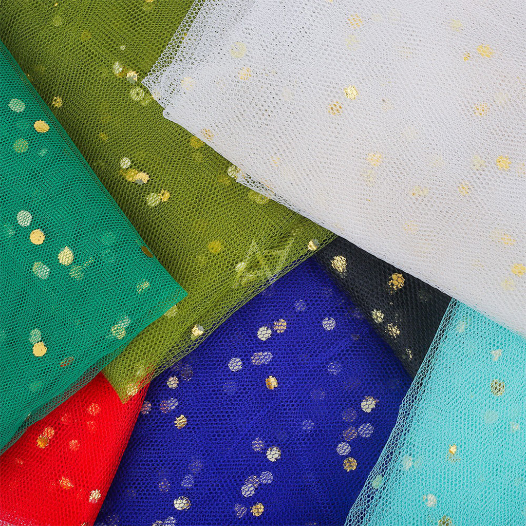 Golden Dot Fancy Net For Gift Wrapping