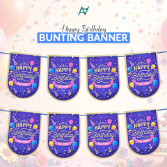 Happy Birthday Bunting Banner - Ali Akbar decorations