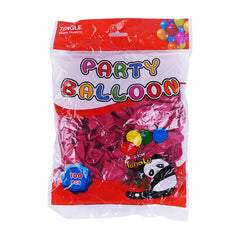 Panda Rose Red Latex Balloon