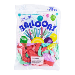 Pack of 100 - 12 Inches Coral Red color latex balloon