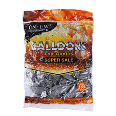 Pack of 100 - 12 Inches Grey Latex Balloon
