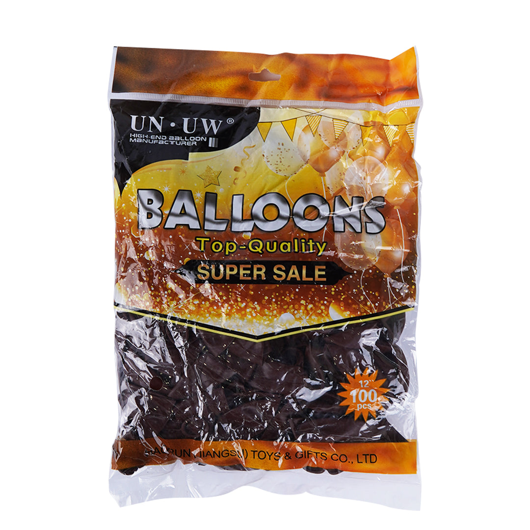 Brown latex balloons