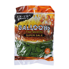 Pack of 100 - 12 Inches Green latex balloon