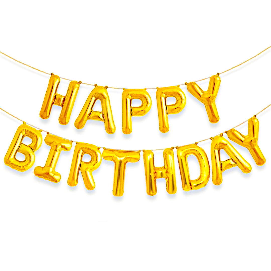 Happy Birthday Foil Balloons Set
