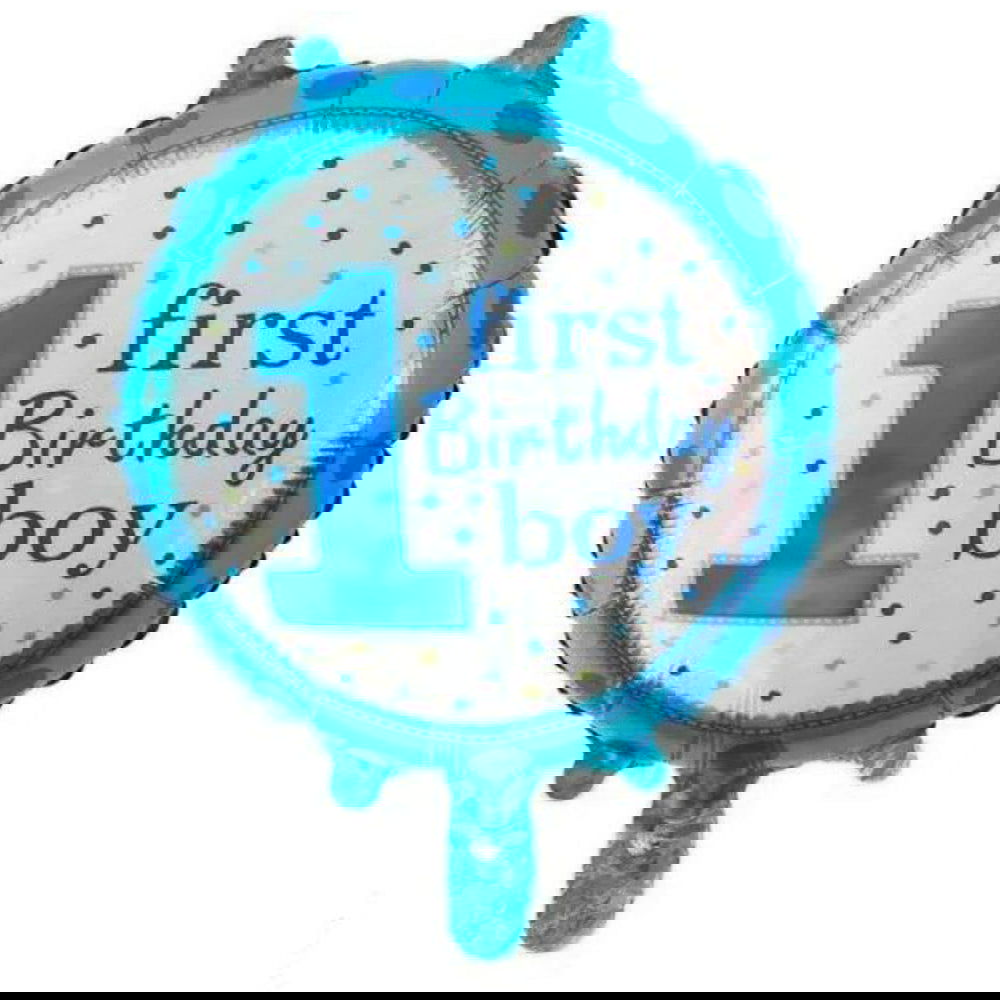 1st Birthday Boy Foil Balloons - ardor