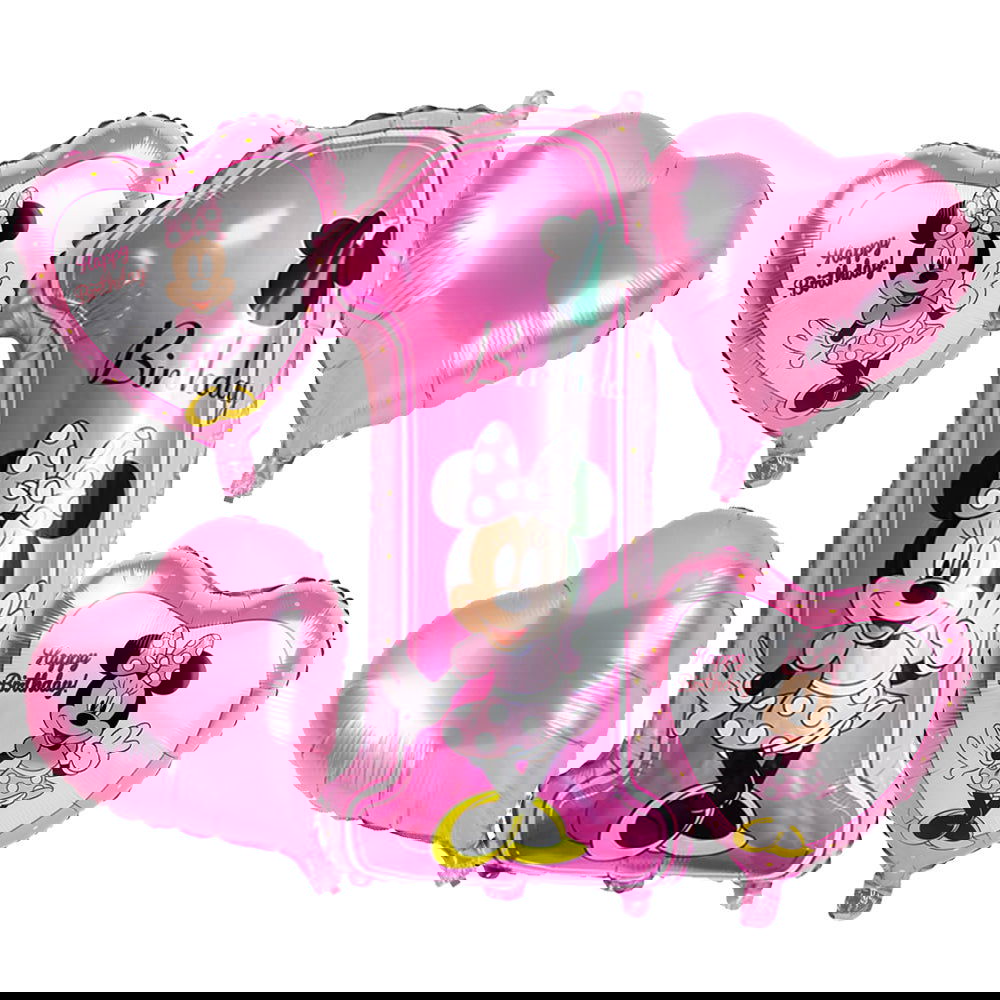 1st Minnie Mouse Foil Balloons Set