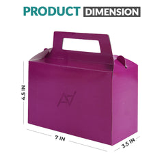 Pack of 10 - Purple Goodie Boxes | Perfect for Parties & Events – Ali Akbar Decoration