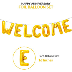 Welcome Foil Balloon Set