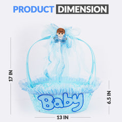 Baby Boy & Baby Girl Basket for Baby Shower