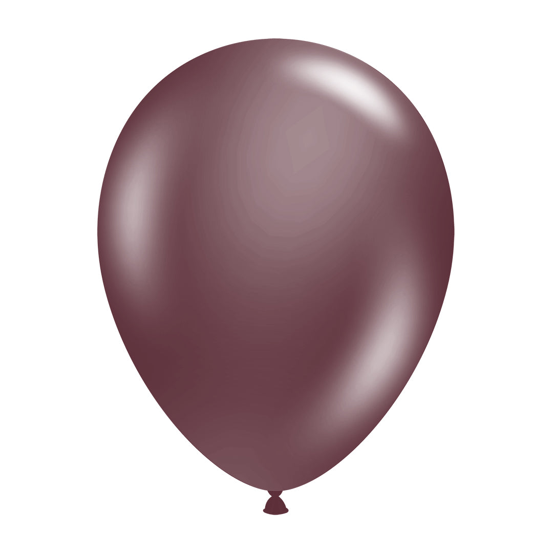 Brown latex balloon