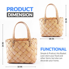 Handmade Flower Basket Gift Basket 2 Pcs Set With Handle