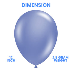 Pack of 100 - 12 Inches Haze gray Latex Balloon