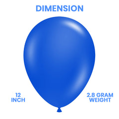 Pack of 100 - 12 Inches Dark blue Latex Balloon