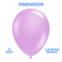Pack of 100 - 12 Inches  Purple latex balloon