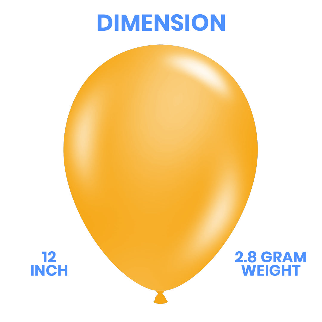 Mustard latex balloon