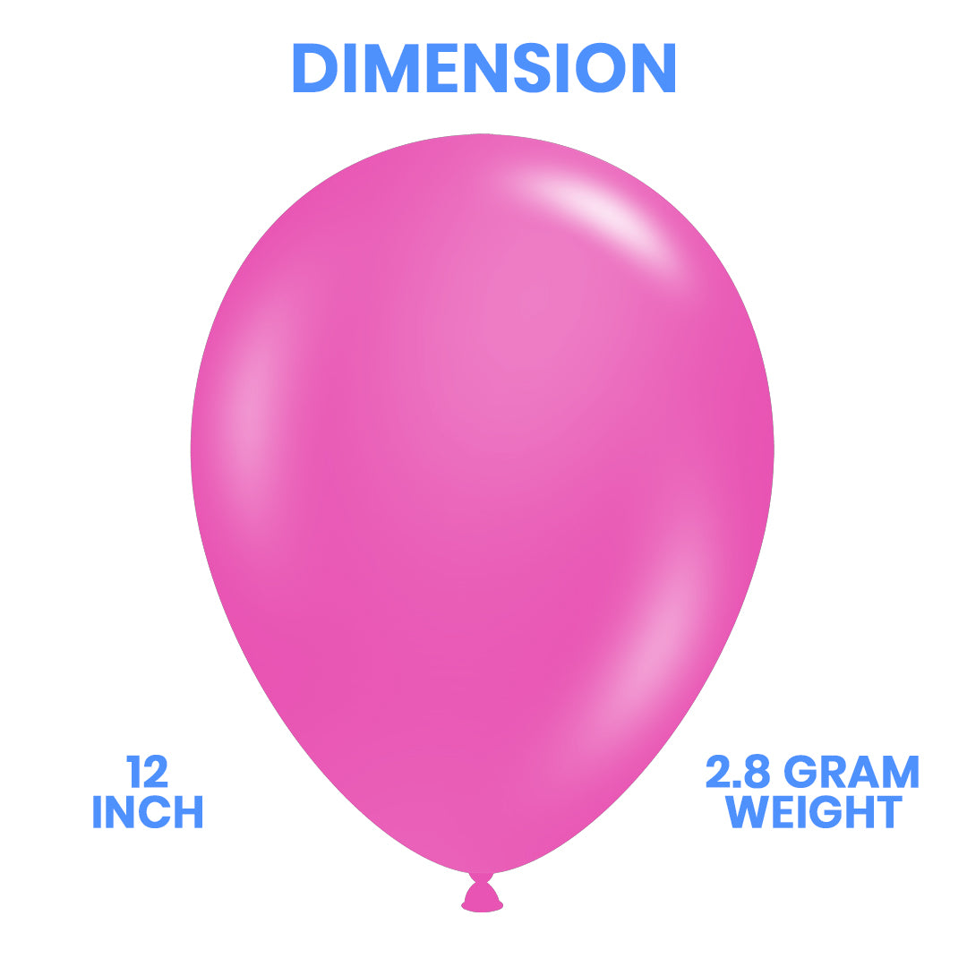 Hot Pink Latex Balloon