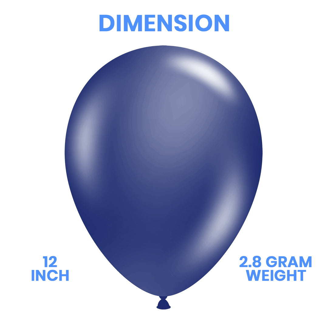 Dark blue latex balloon