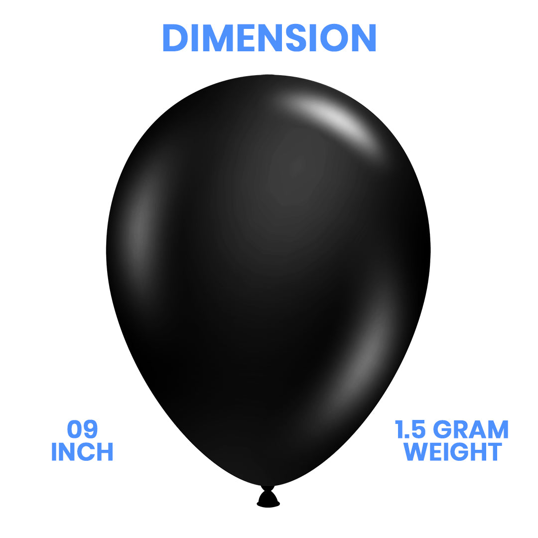 Black Latex Balloon
