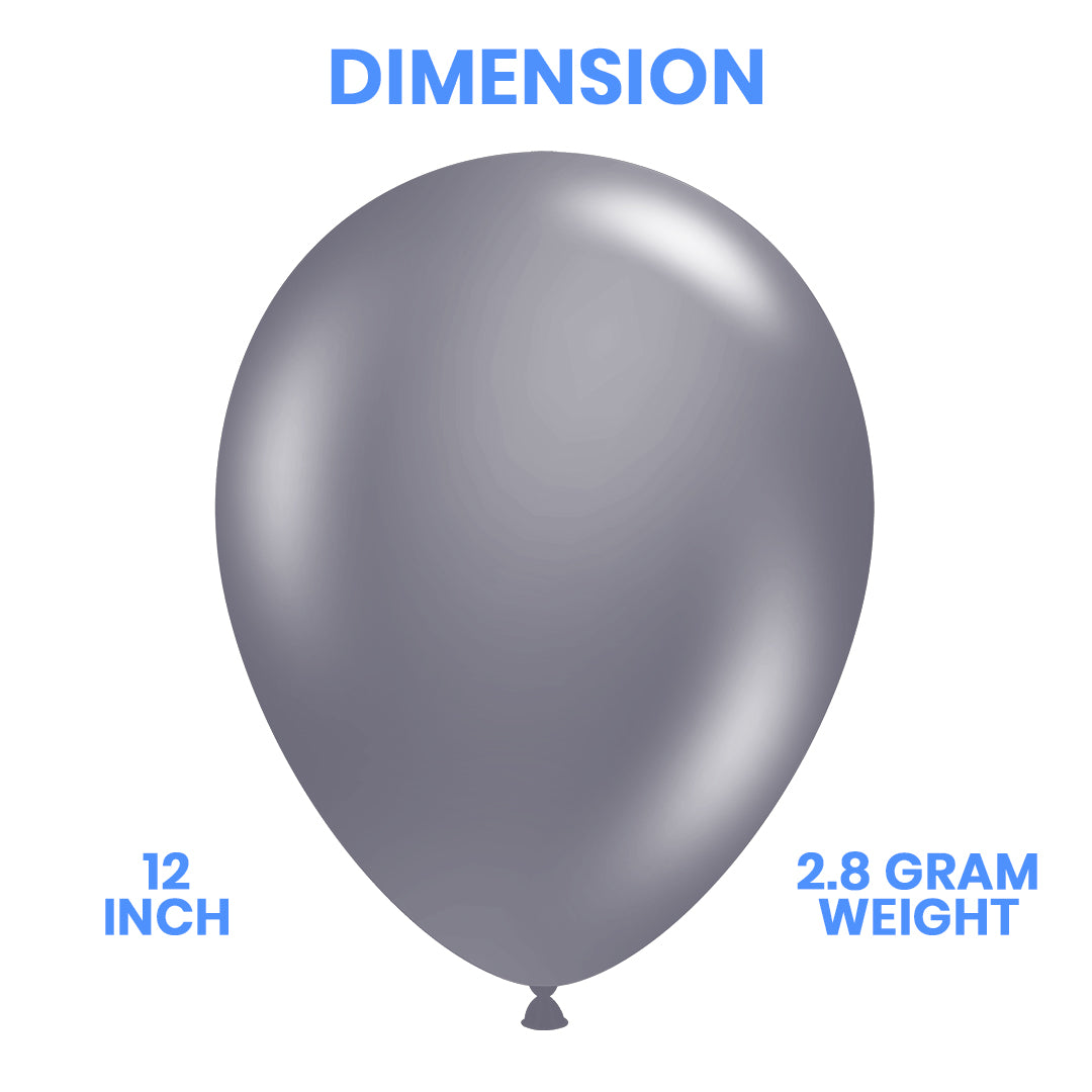 Grey Latex Balloon