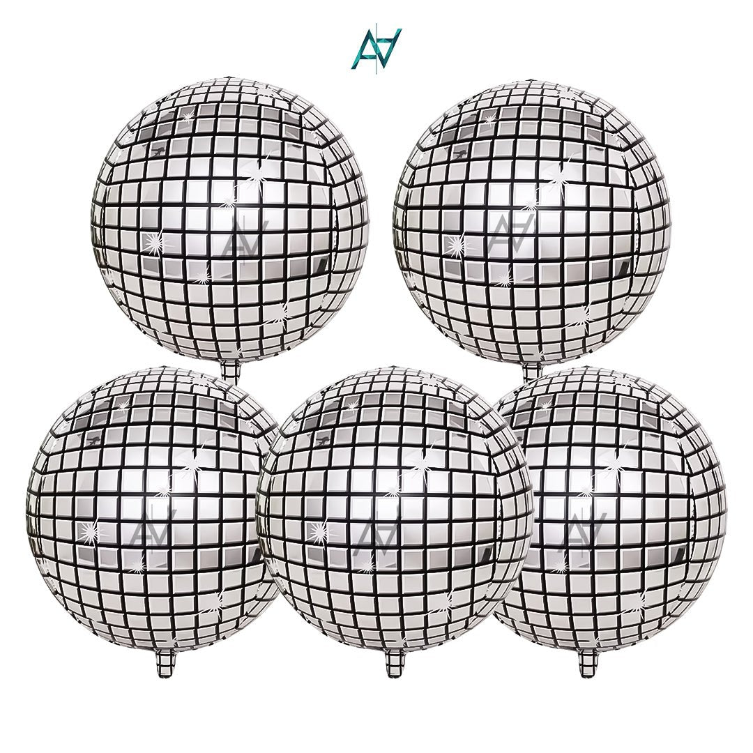 3D ObsZ Foil Balloon Set (5 Pcs) – Party Decor Balloons - aliakbardecoration
