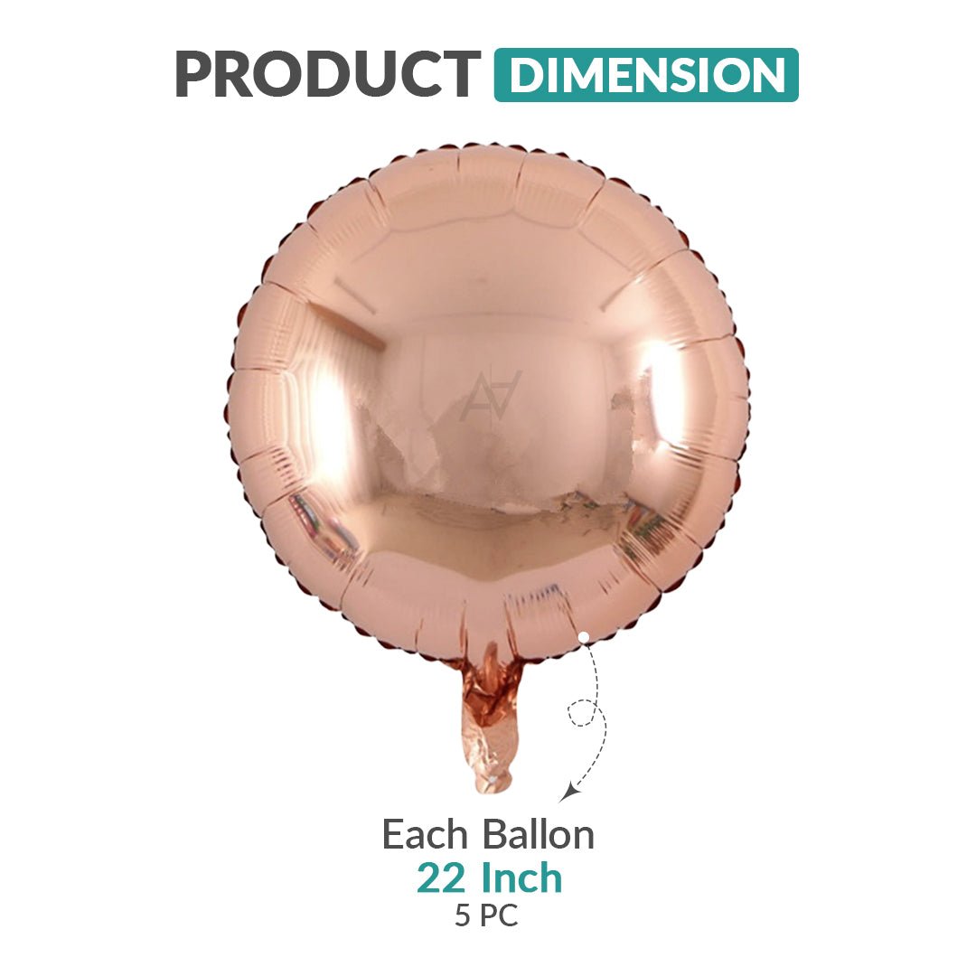 3D ObsZ Foil Balloon Set (5 Pcs) – Party Decor Balloons - aliakbardecoration