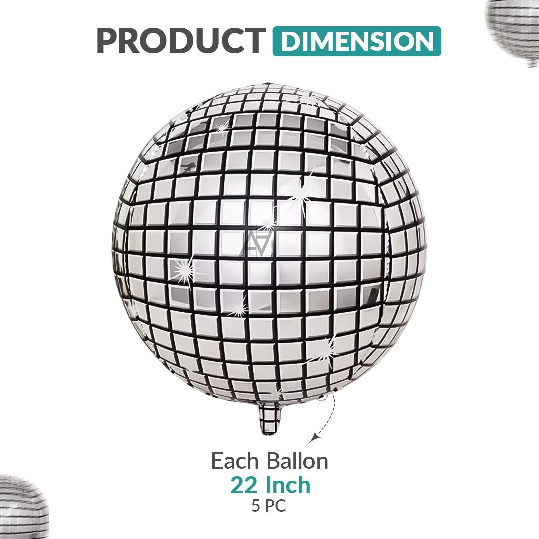 3D ObsZ Foil Balloon Set (5 Pcs) – Party Decor Balloons - aliakbardecoration