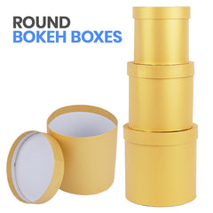 Set of 3 Round Bokeh Boxes