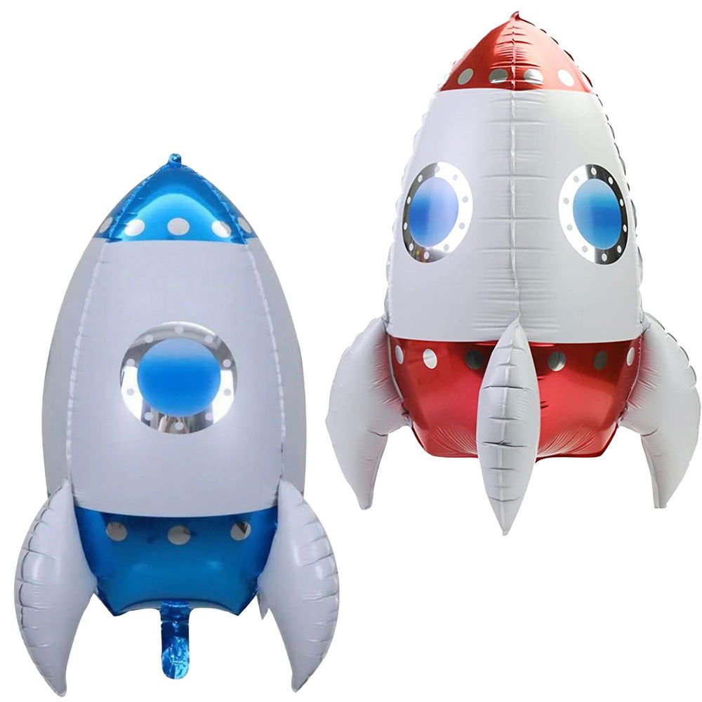 4D Rocket Foil Balloons - aliakbardecoration