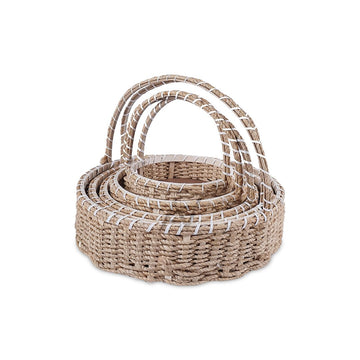5 pcs Set - Round Jute Basket - aliakbardecoration