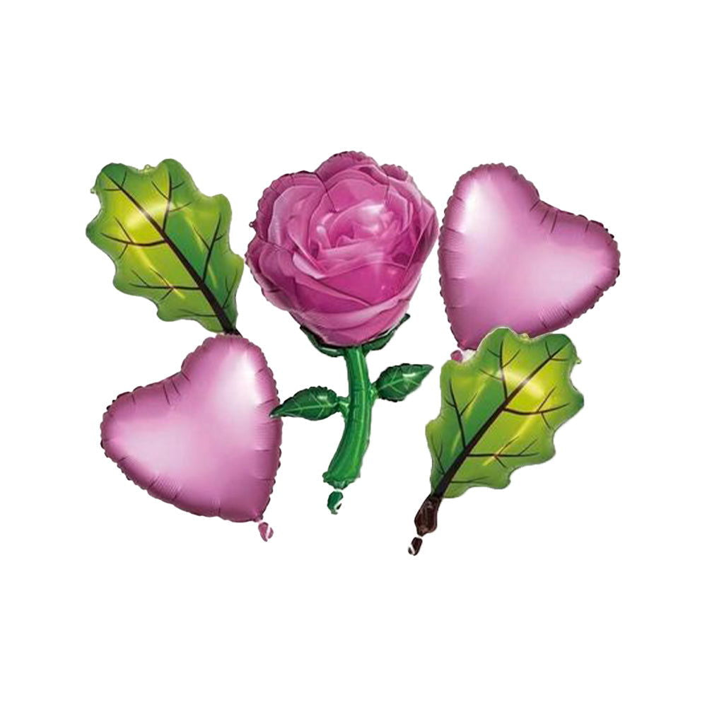 5 Pcs Rose Foil Balloon Set_2 - ardor