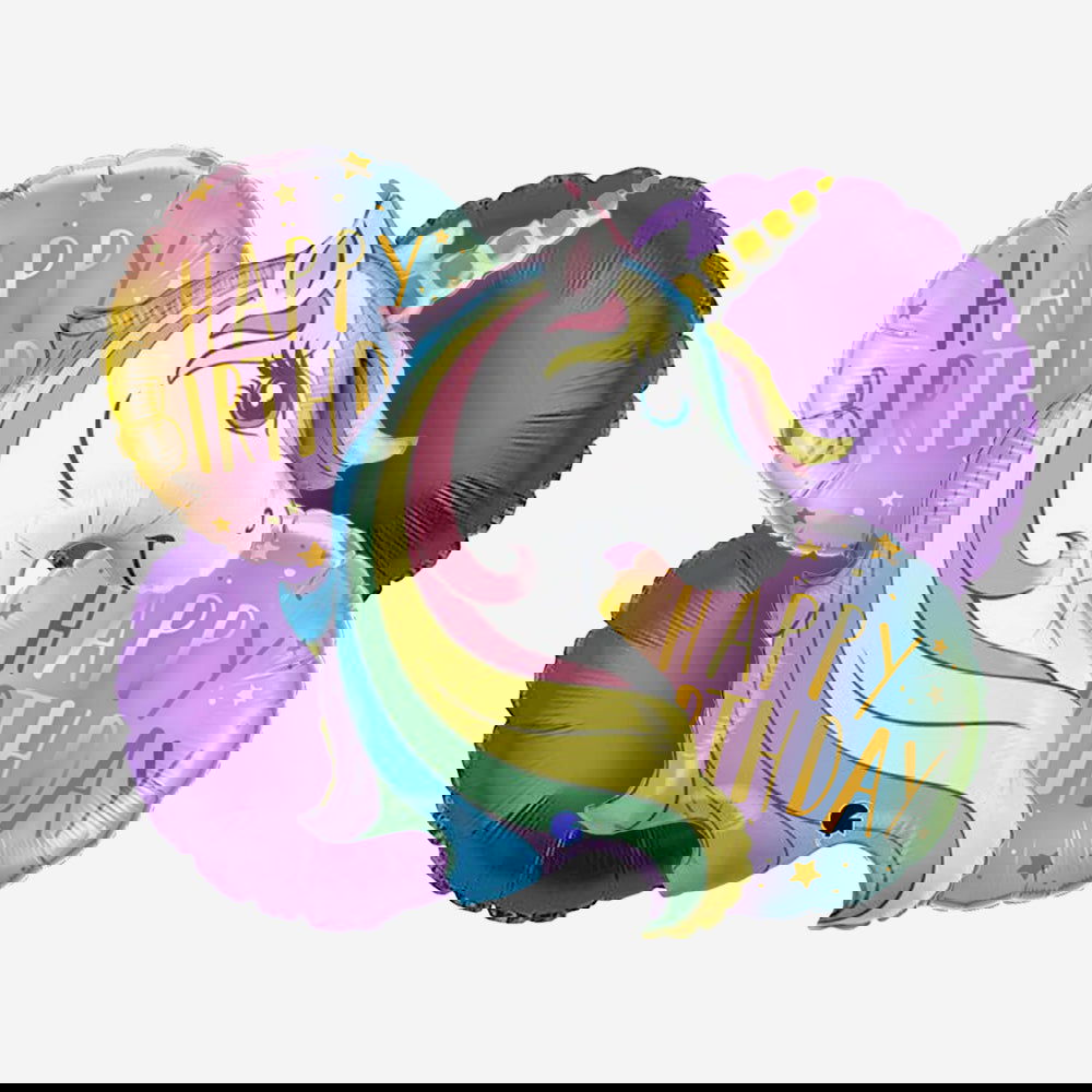 5 Pcs Unicorn Foil Balloon Set