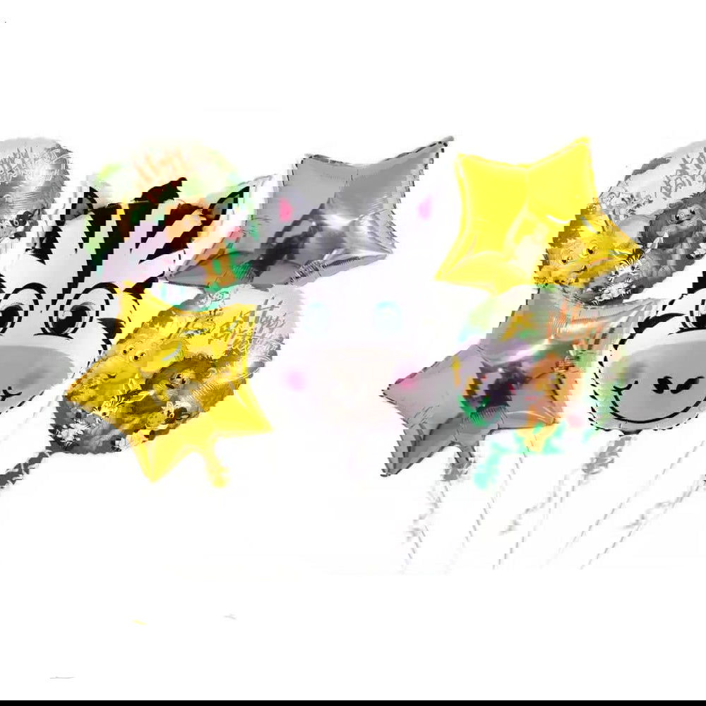 5 Pcs Zebra Foil Balloon Set - ardor