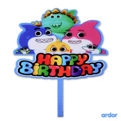 Baby Shark Theme Cake Topper - ardor