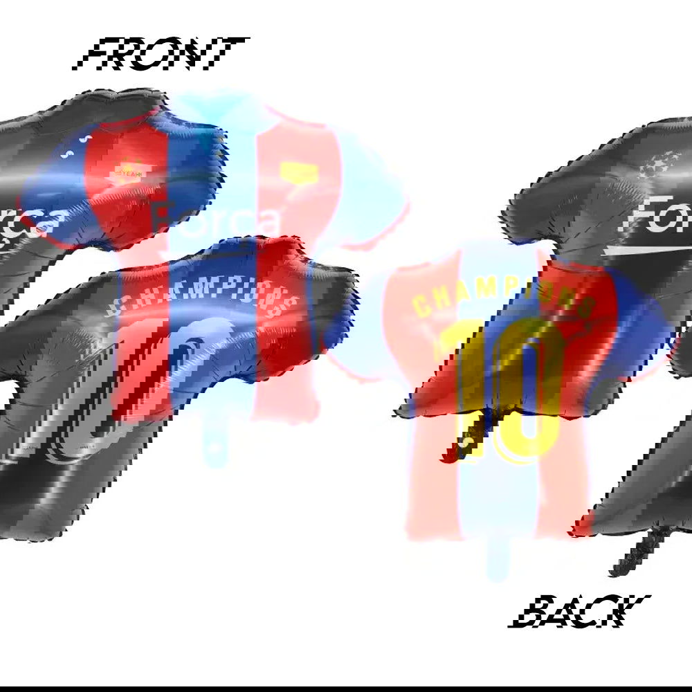 Barca Football Shirt Foil Balloons - ardor