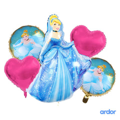 Cinderella Foil balloon 5 Pcs Set - ardor
