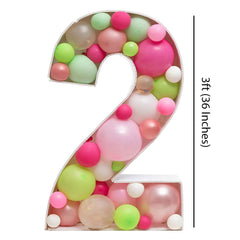 DIY 2 Number Balloon Mosaic - ardor