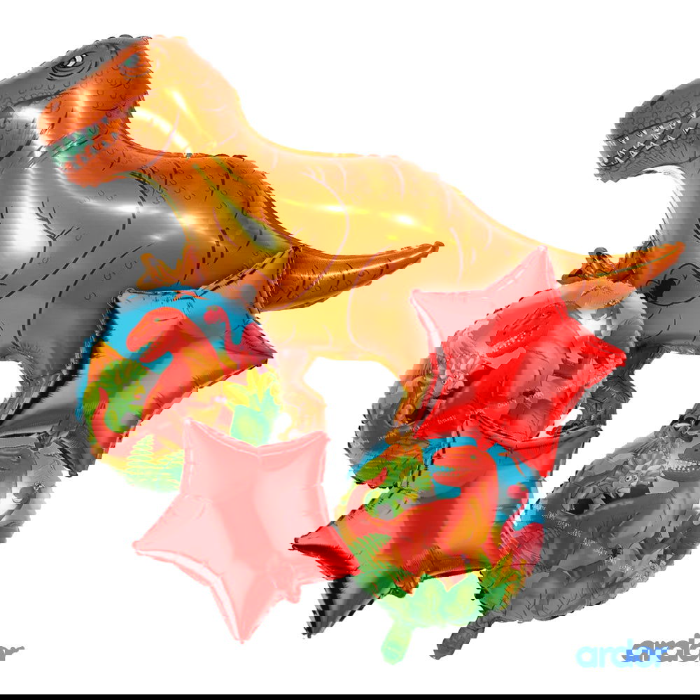 Dinosaur Foil Balloon 5 Pcs Set - ardor