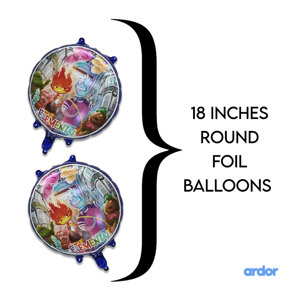 Elementals Foil Balloon 5 Pcs Set - ardor