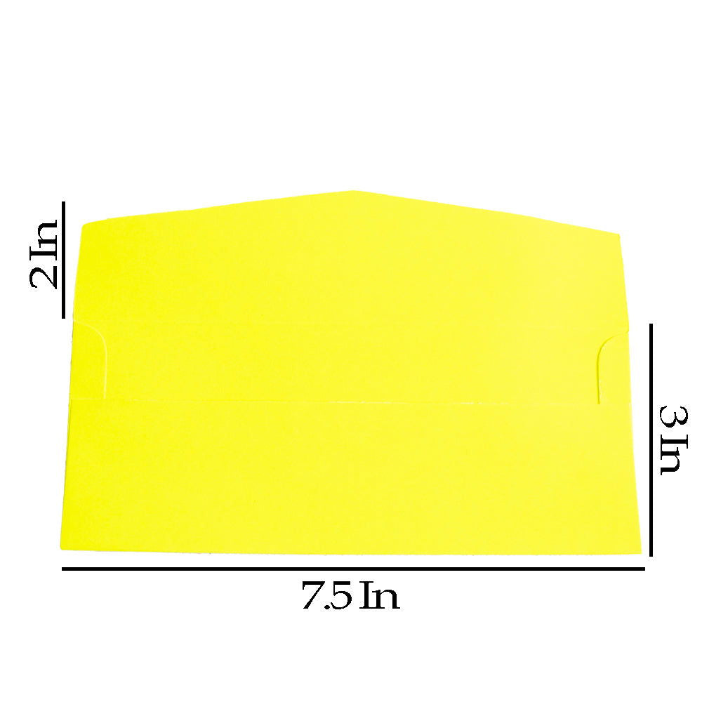 Fluorescent Light Yellow Eid Envelopes - ardor