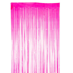Fluorescent Pink Foil Curtains - ardor