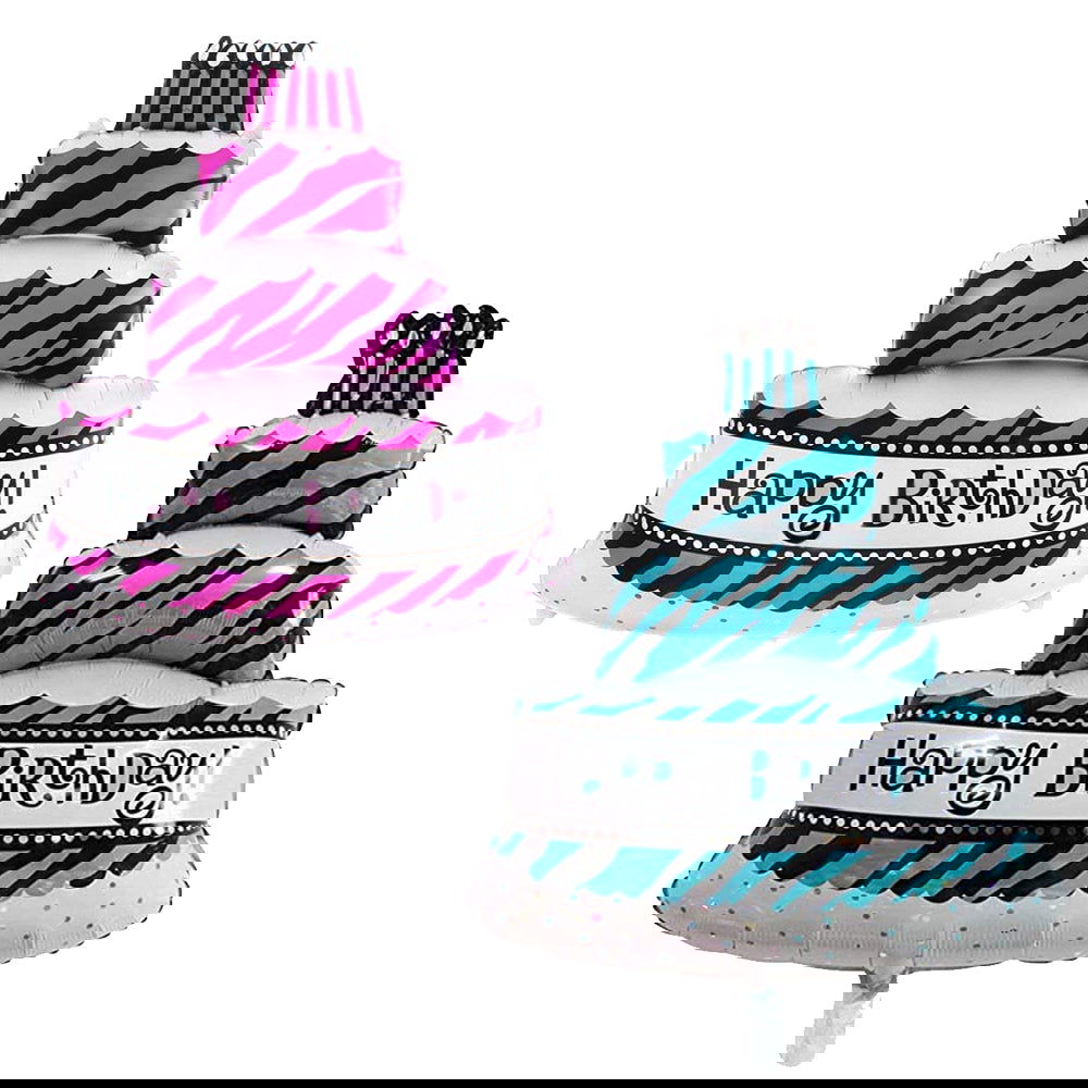 Happy Birthday Cake Foil Balloons - ardor