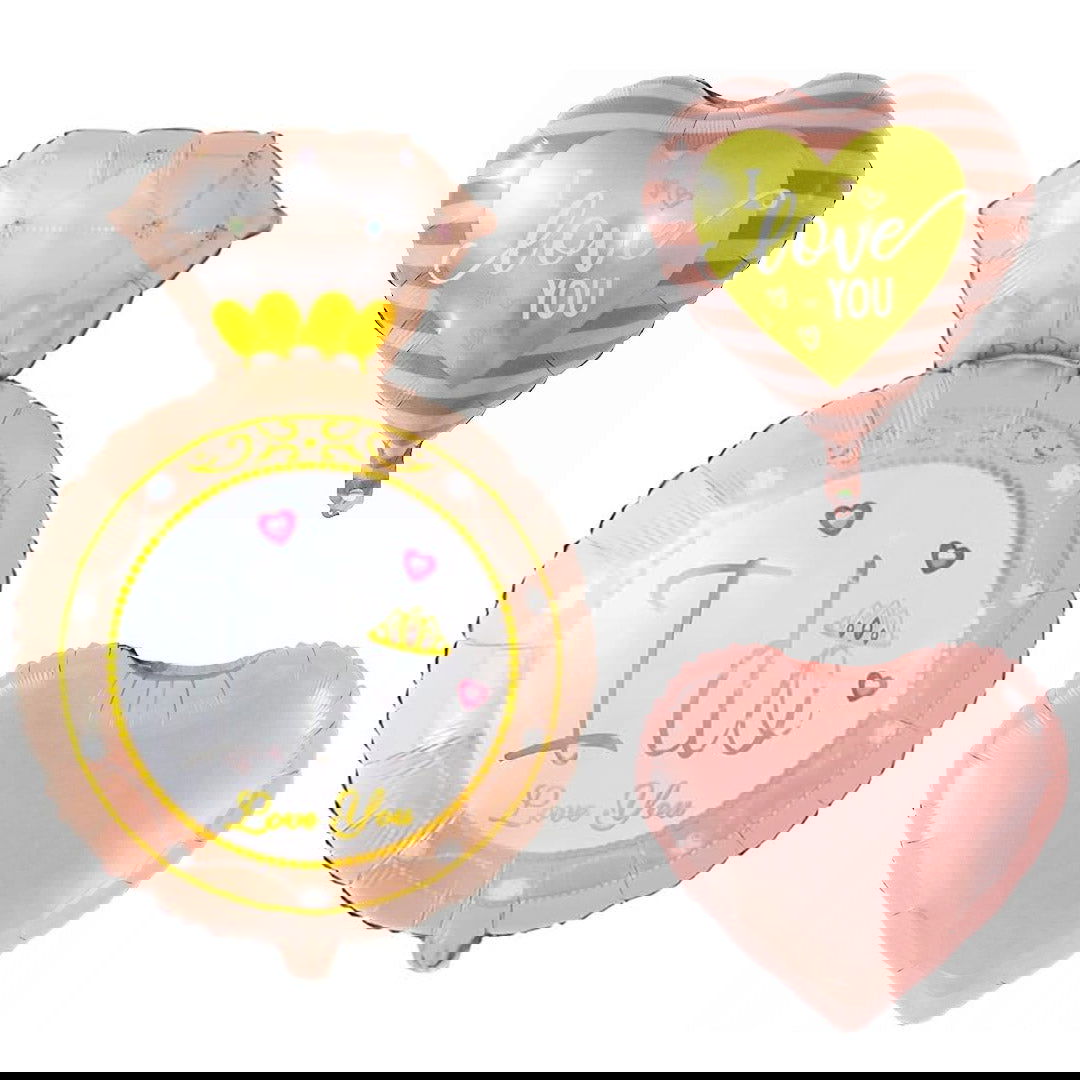 I Do Ring Foil Balloons 5 Pcs Set