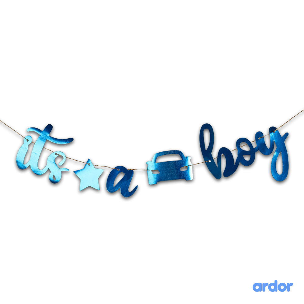 Its a Boy Laser Cut Banner - ardor