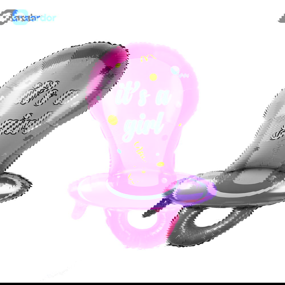 Its a Girl pacifier Foil Balloon - ardor