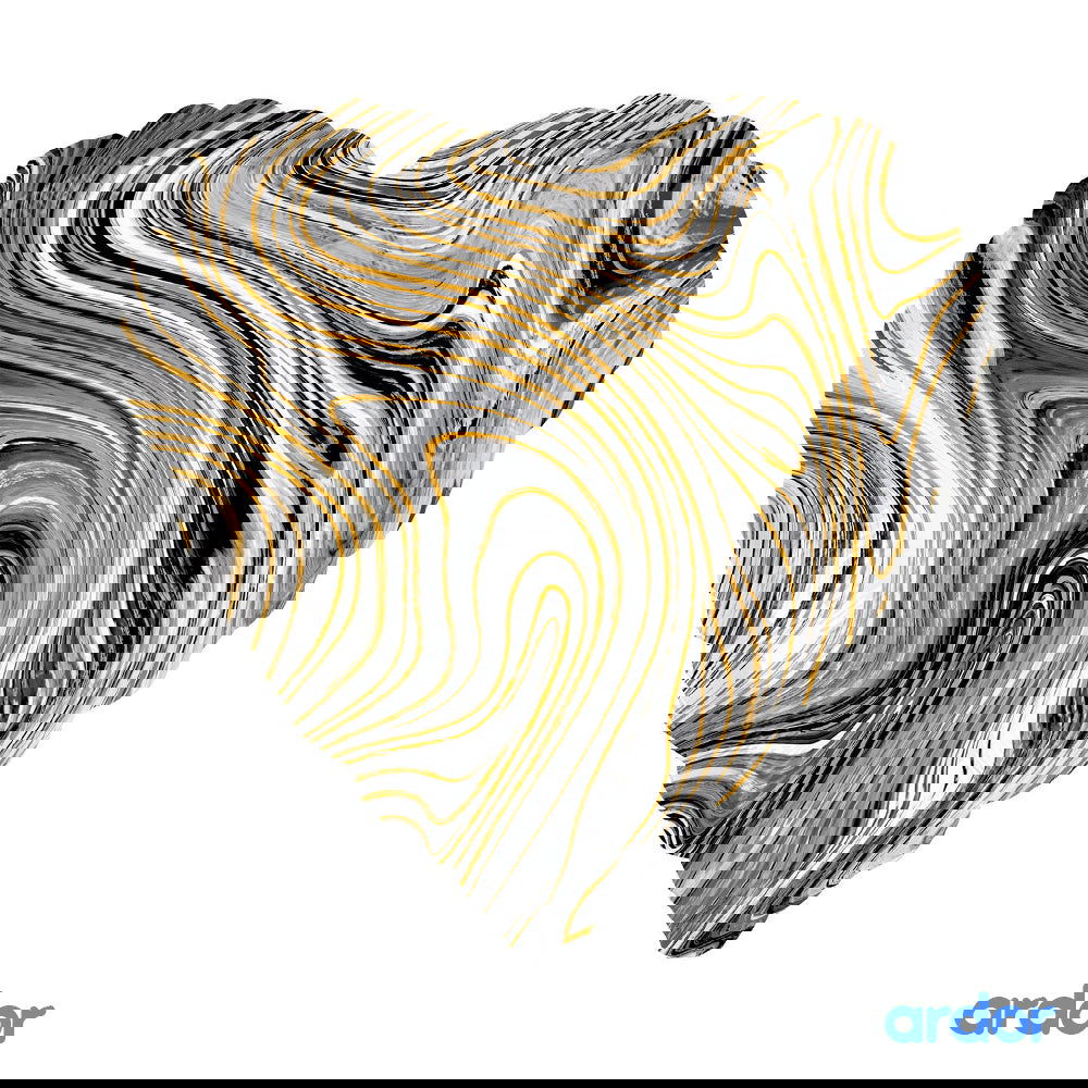 Marble Heart Foil Balloons - ardor