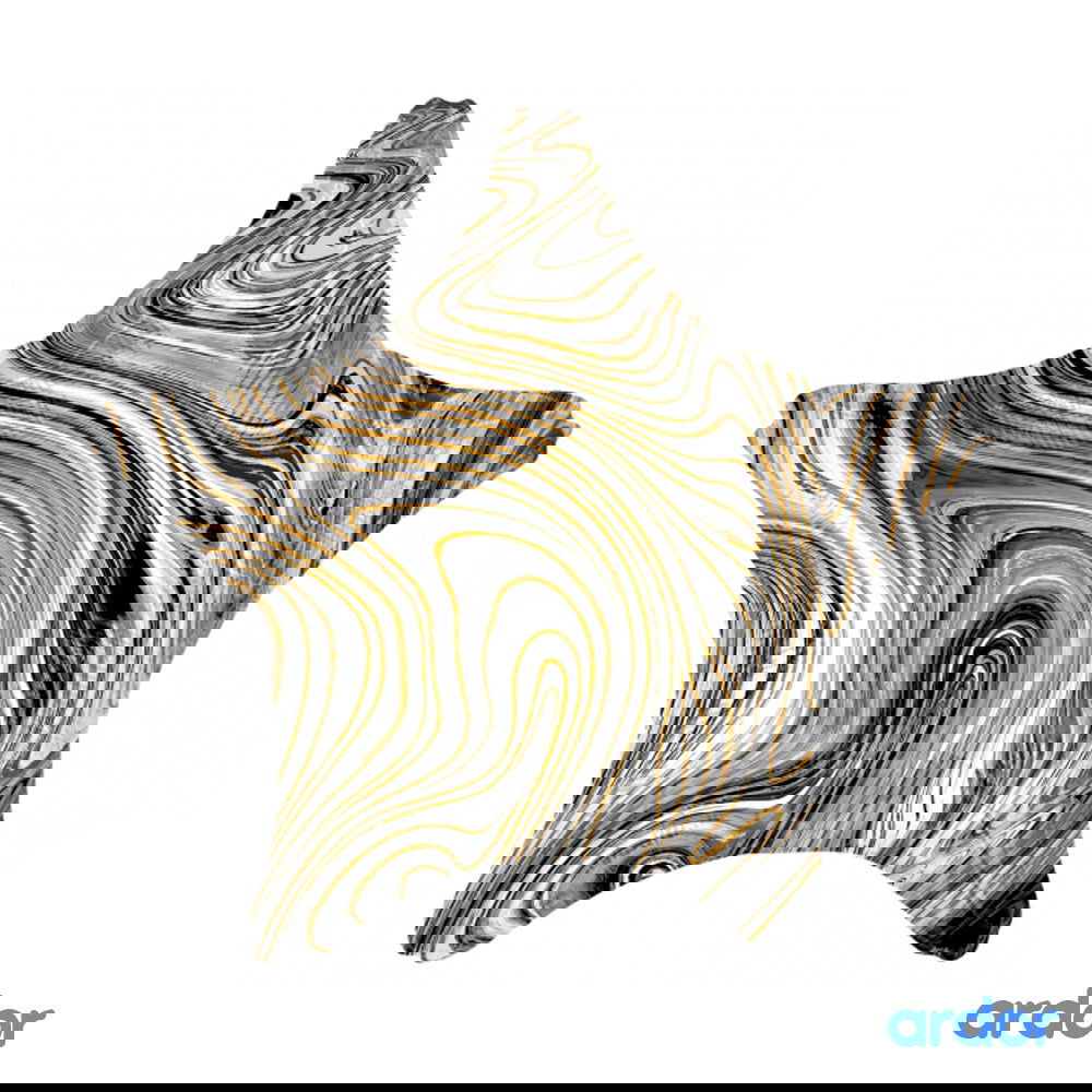 Marble Star Foil Balloons - ardor