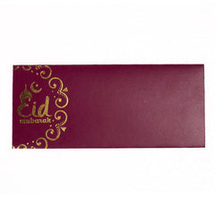 Maroon Eid Mubarak Envelopes - ardor